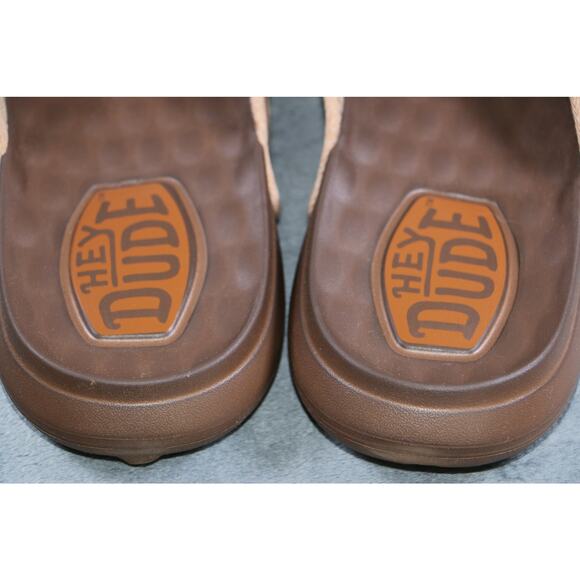 Hey Dude Mens Size 10 Brown Flip Flop Sandals Comfort Foam DUDEWAVES Beach NWT main image 9